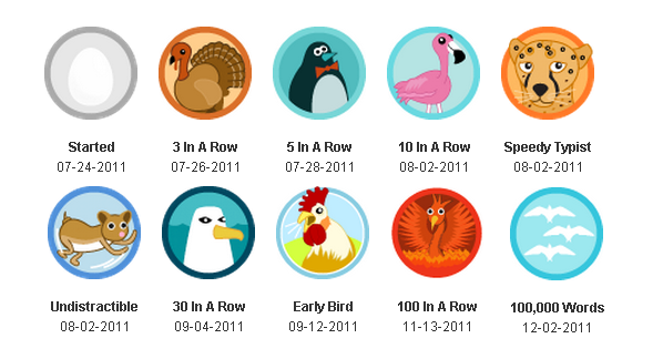 750word badges